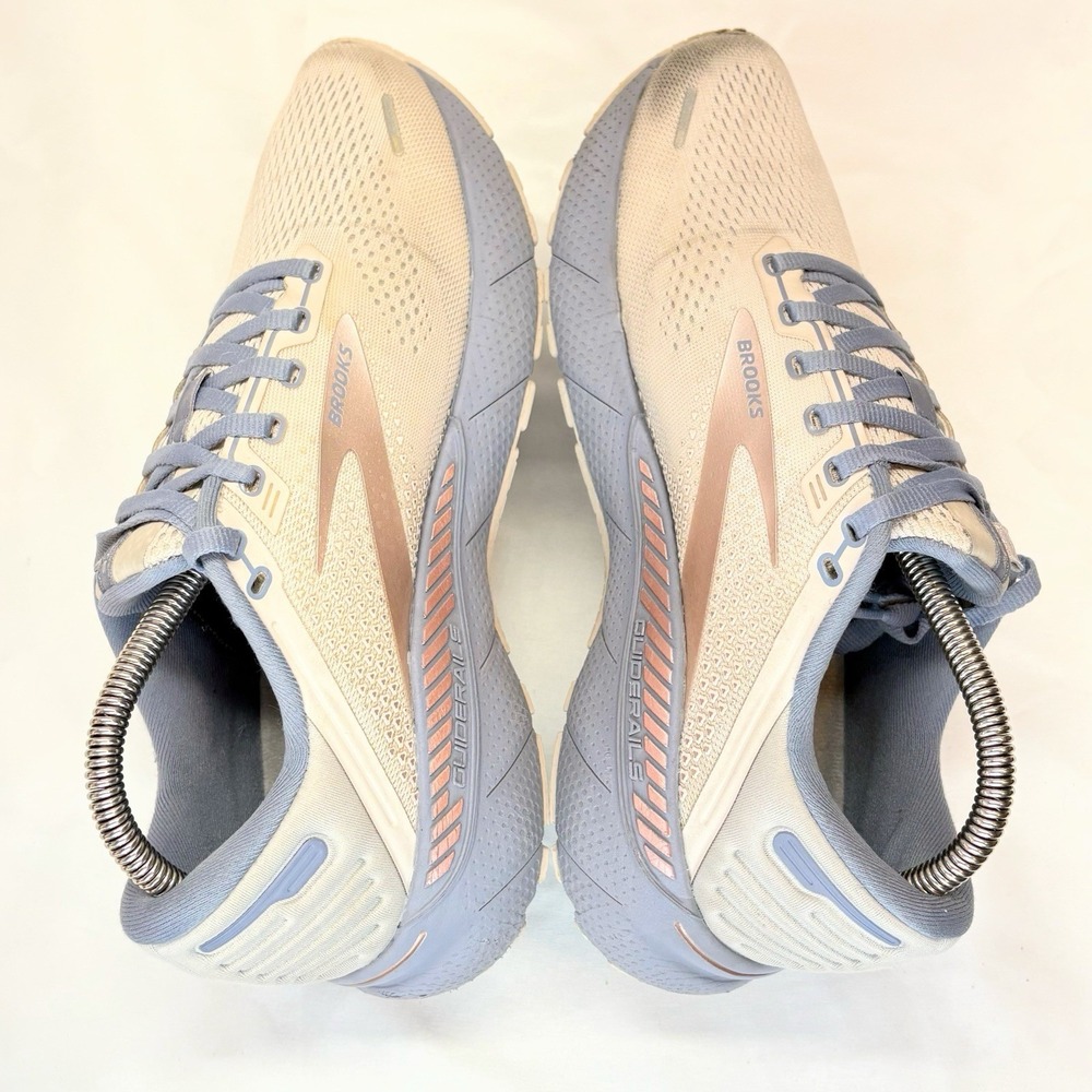 Brooks Adrenaline GTS 22 Shoes Women's Beige Blue Running Sneakers Size 9 - Picture 5 of 16